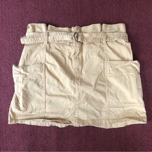 Wild Fable paper bag belted mini skirt XXL